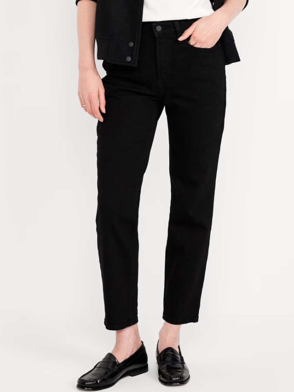 GAP Women's Classic Straight Black Jeans